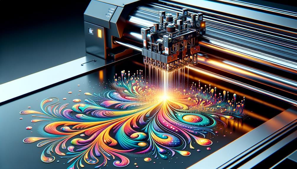 close up of dtf print