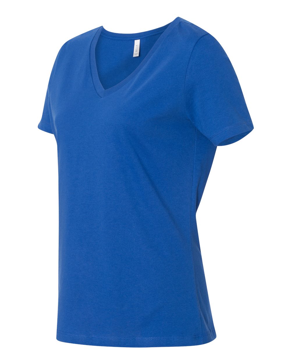 Women’s Relaxed Jersey V-Neck Tee True Royal - 6405 - Image 3
