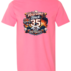 Detroit Welcome Back 35 Graphic Tee – Vintage Baseball Tribute